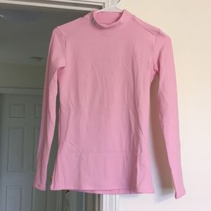 Pink long sleeve under armour shirt